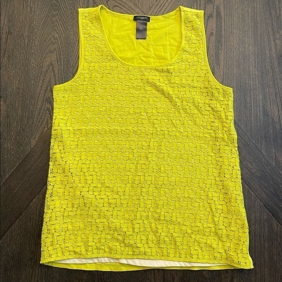 Ann Taylor Green Lace Tank Size Small - Picture 1 of 5